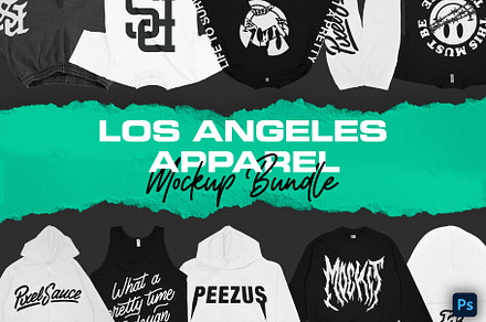 Los Angeles Apparel Mockups, a Hoody Mockup by Pixel Sauce™