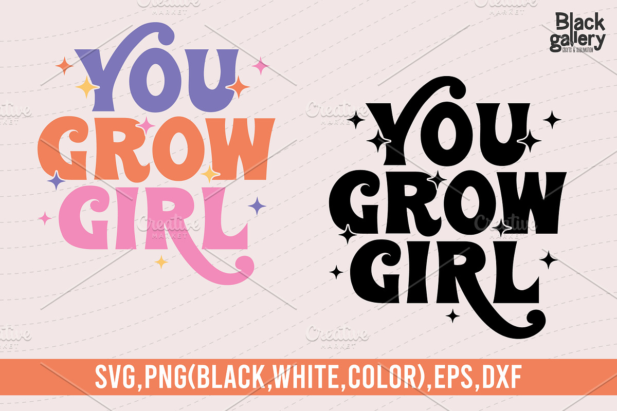 Retro Motivational Quote SVG, a Graphic by Sleepy Aster (Photo 1 of 2)