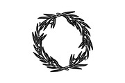 Floral Wreath Circle SVG Bundle, an Illustration by Creativeshirt (Thumbnail 47 of 51)