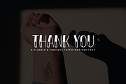 Round Linera - Classic Tattoo Font, a Sans Serif Font by QR Design Studio (Thumbnail 6 of 6)