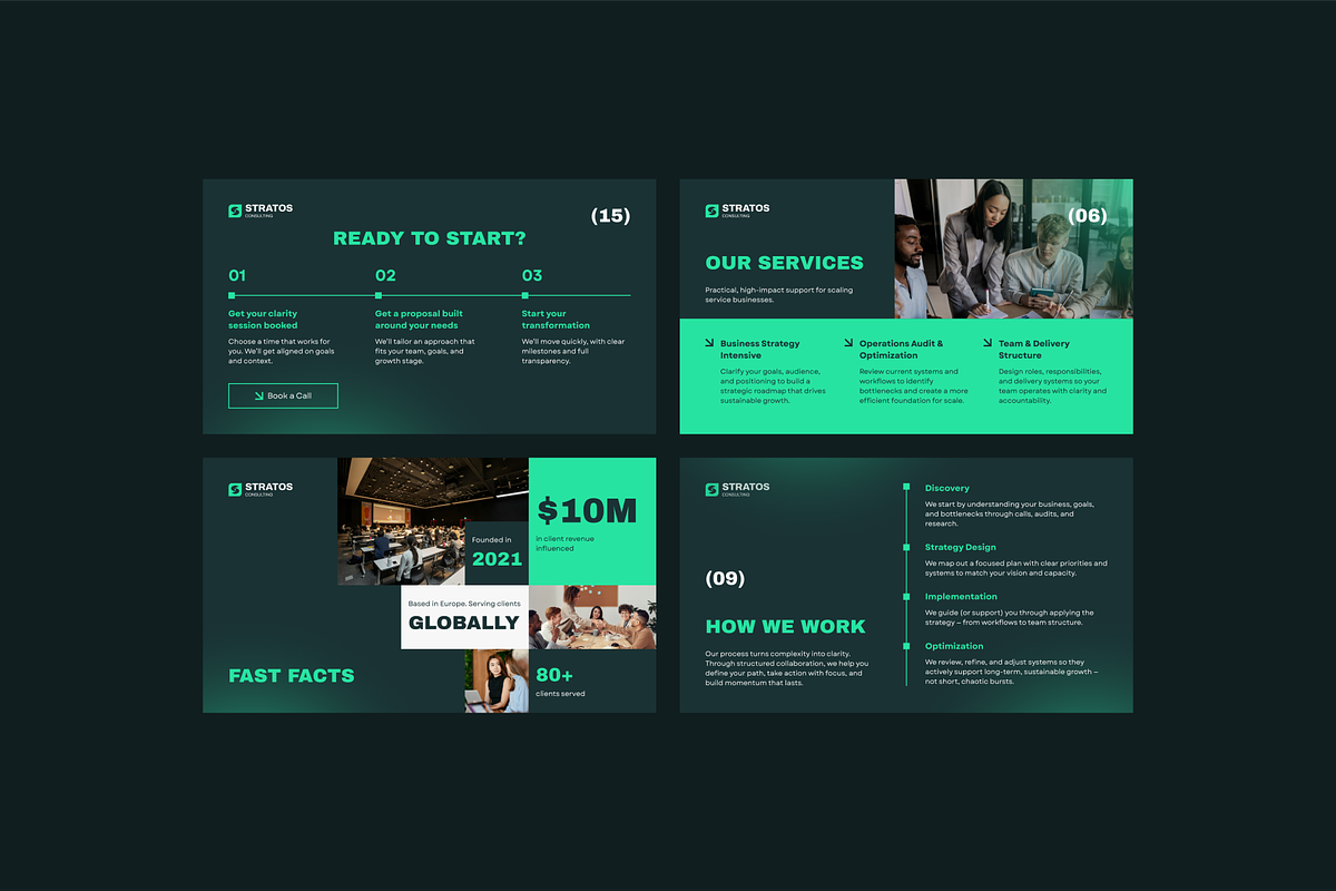 Canva Pitch Deck Template | Stratos preview 4