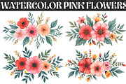 Elegant floral bouquet watercolor, an Illustration by Amazin_art (Thumbnail 1 of 5)