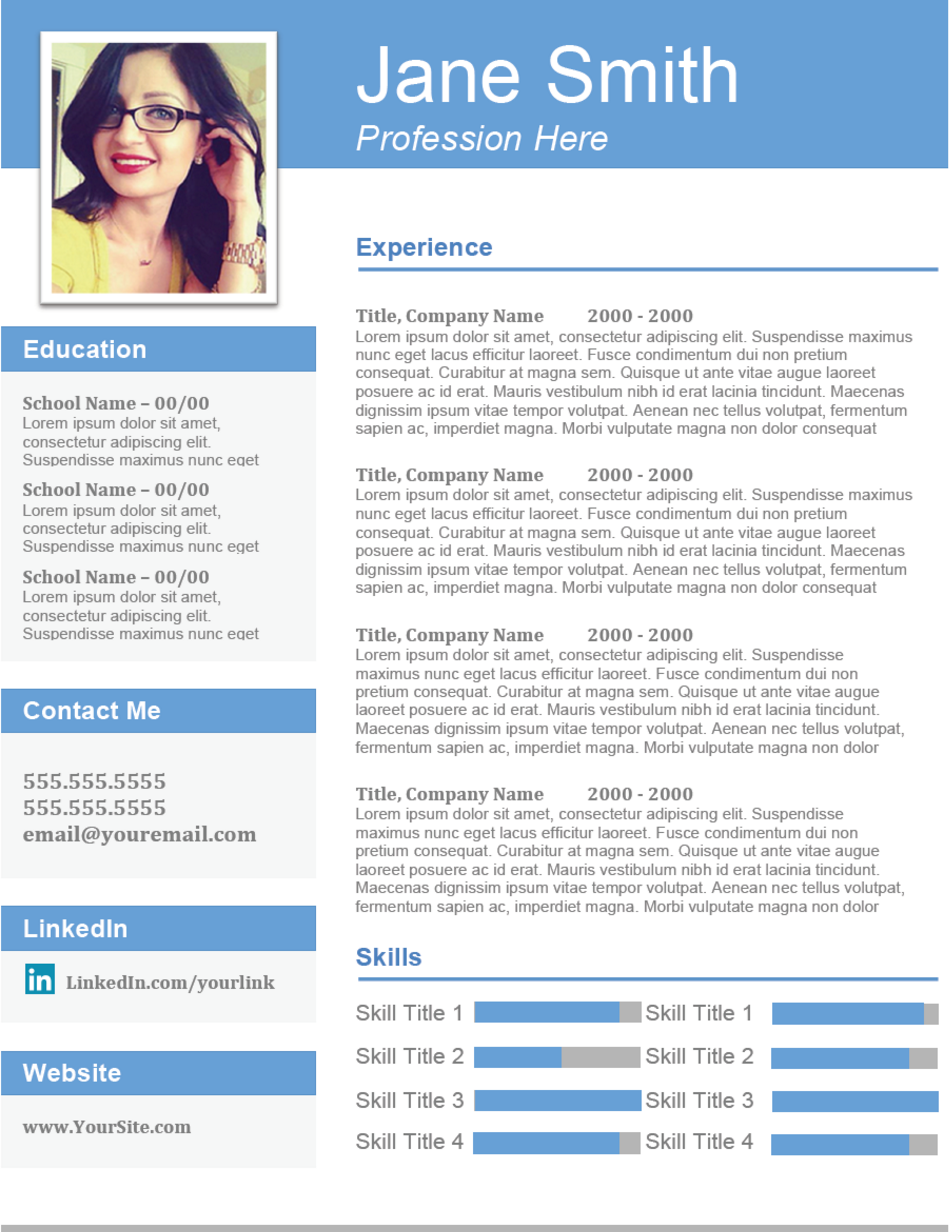 The Professional Template Resume, a Resume Template by Orange Resume