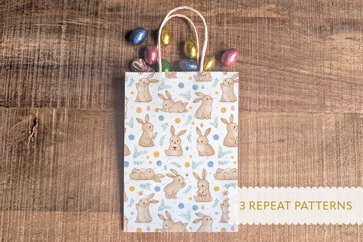 Hoppy Bunnies Easter Illustrations, an Animal Illustration by FalcoCreative (Photo 5 of 9)