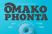 Omako Phonta Playful Psychedelic, a Slab Serif Font by Maulana Creative (Thumbnail 1 of 7)
