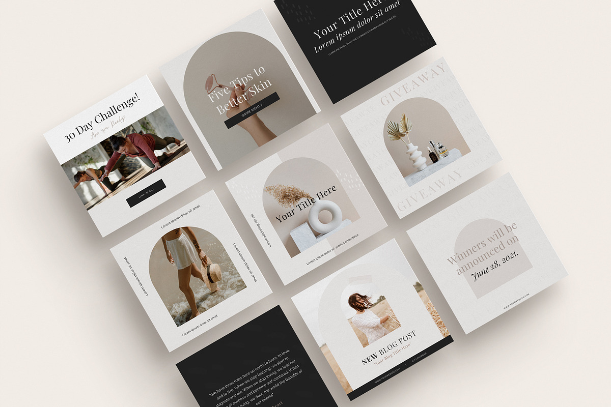 135 Social Media CANVA Template Pack, a Social Media Template by Gebers Marketing & Design (Photo 5 of 11)