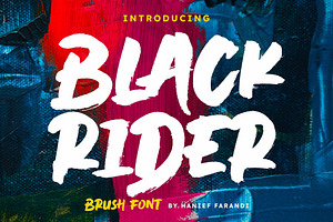 Black Rider Brush Font