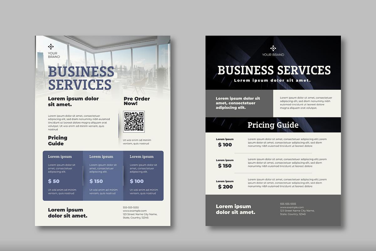 Business Services Flyer Template, a Templates & Theme by studiogstock (Photo 1 of 3)