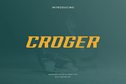Croger - Modern Sport Typeface, a Serif Font by Letterna (Thumbnail 1 of 4)