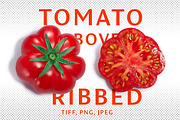 Ribbed tomato above, a Food & Drink Photo by Hortimages (Thumbnail 1 of 3)