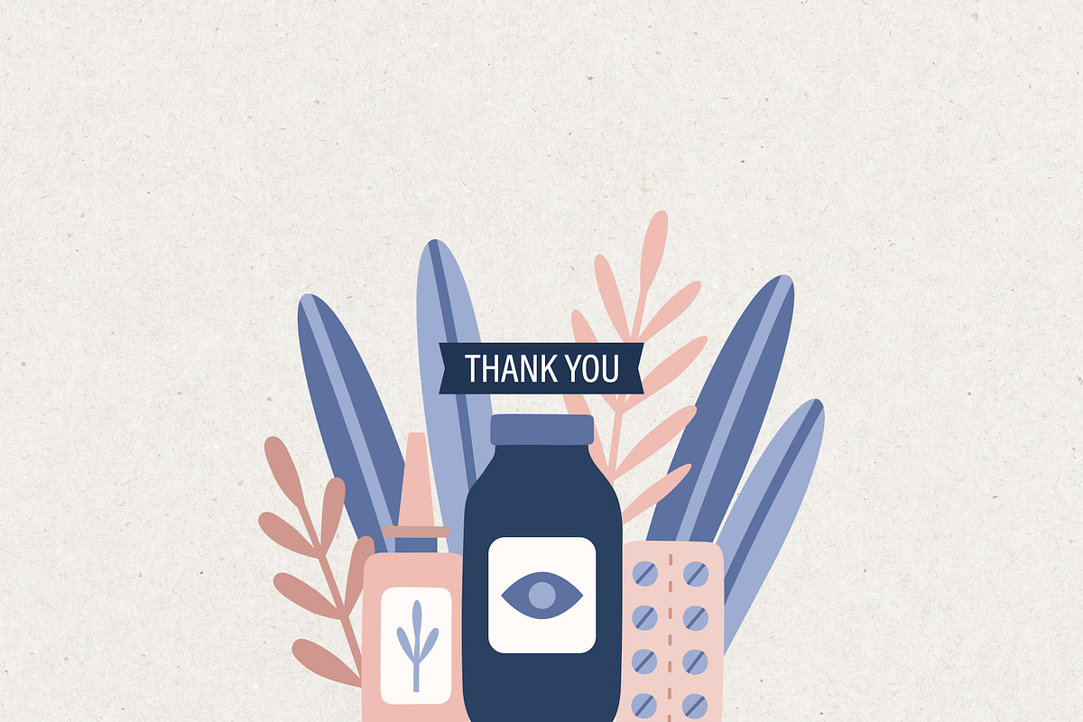 Medicine. Objects and patterns, a Healthcare Illustration by kondratya (Photo 8 of 8)