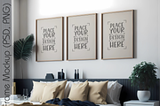 Gallery Frame Mockup in Bedroom Inte, a Templates & Theme by Ali's Designs (Thumbnail 2 of 3)