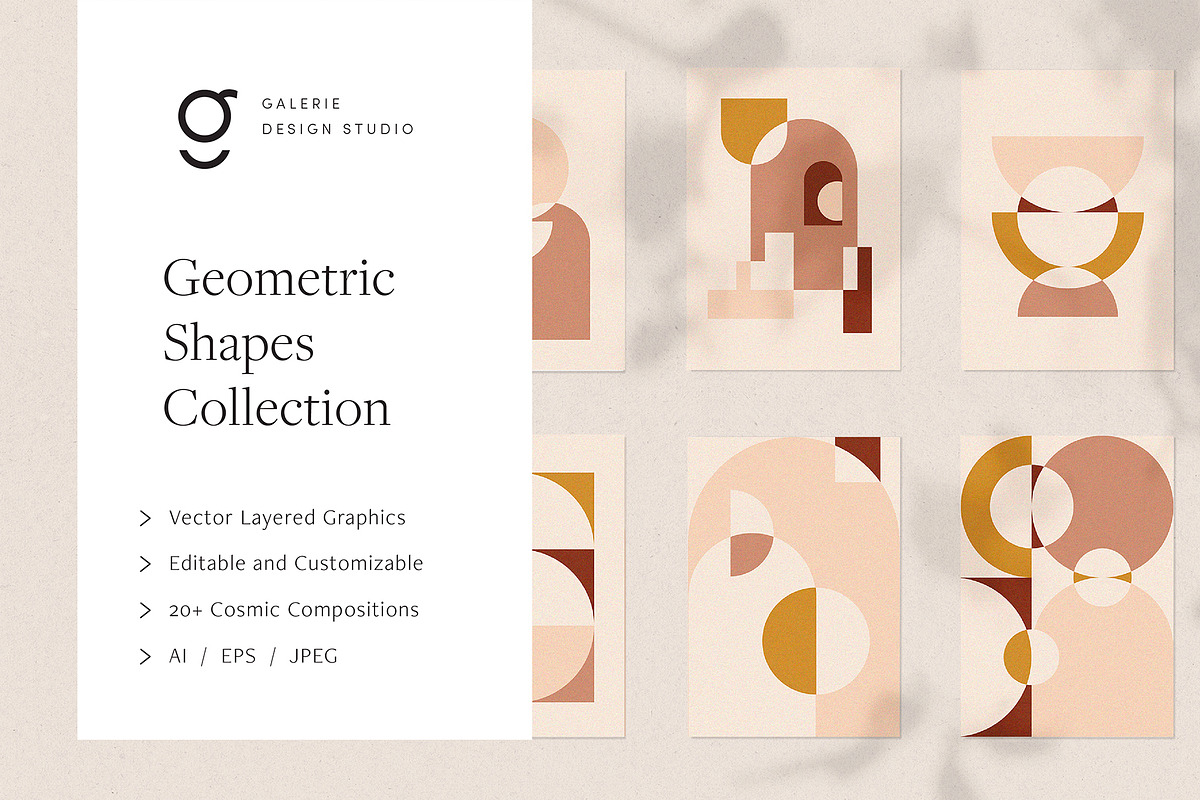Geometric Shapes Collection, an Illustration by Galerie Design Studio (Photo 1 of 13)