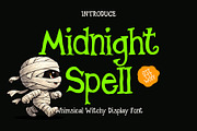 Midnight Spell - Witchy Font, a Sans Serif Font by Mockmenot (Thumbnail 1 of 8)