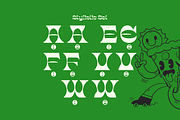 Grovine – Retro Groovy Display Font, a Serif Font by Namela Studio (Thumbnail 4 of 10)