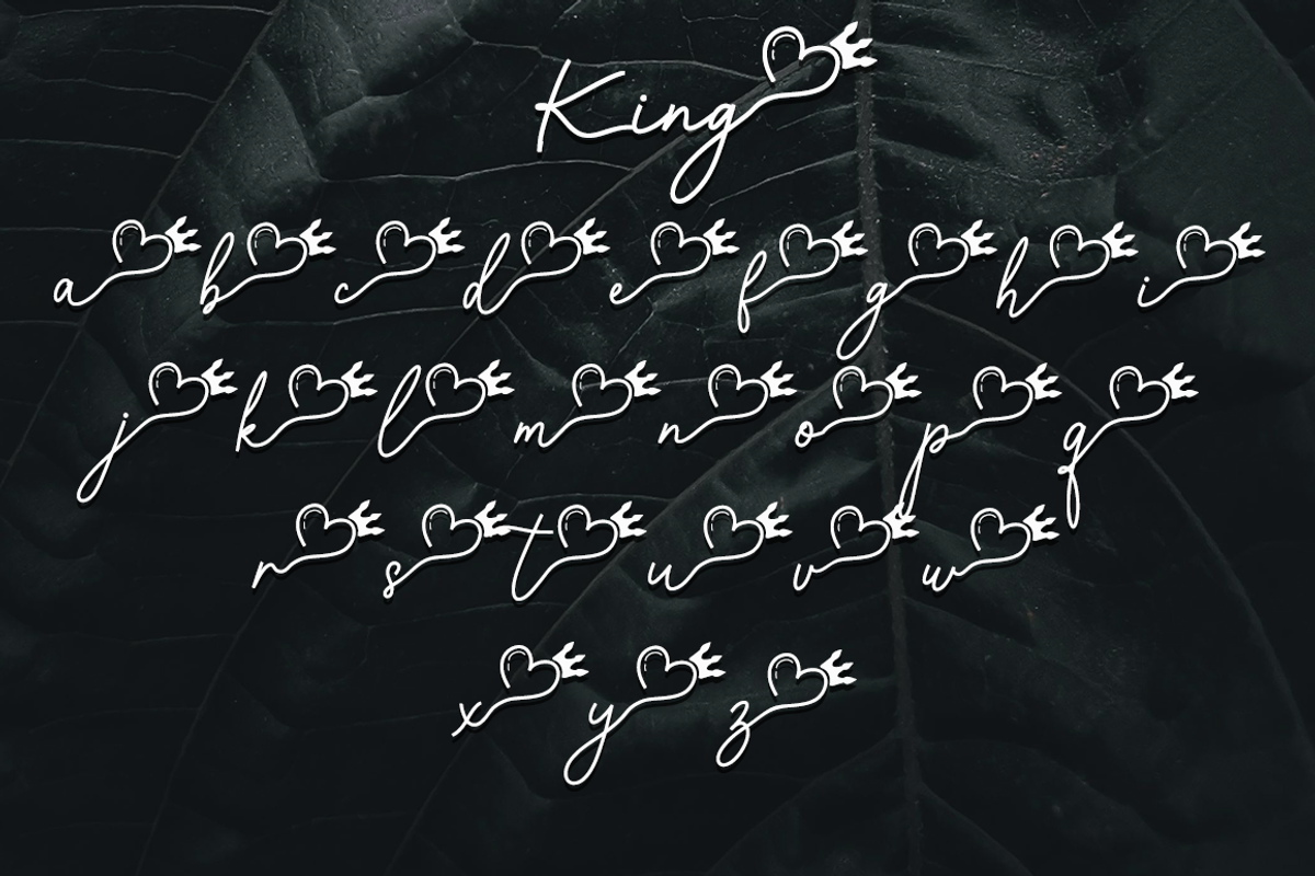 King and Queen, a Script Font by cocodesign (Photo 9 of 9)