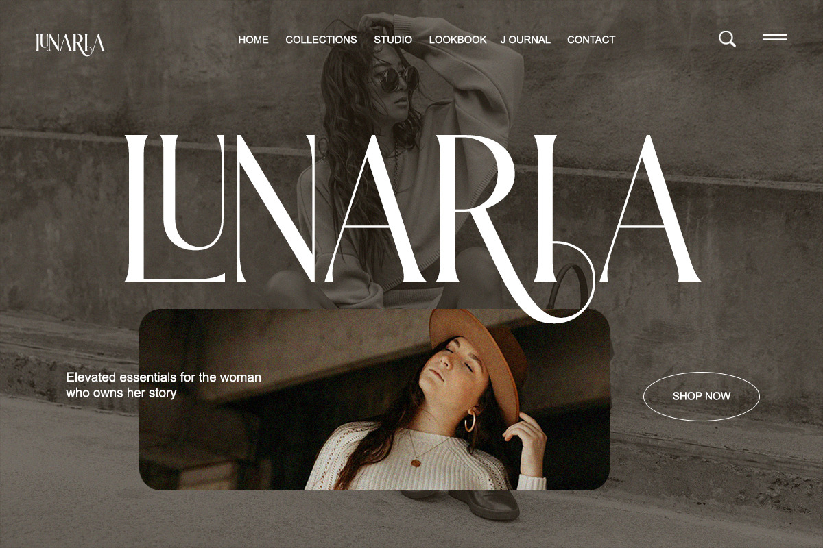 Ajessira – Modern Elegant Ligature, a Serif Font by Qweera Studio (Photo 6 of 12)