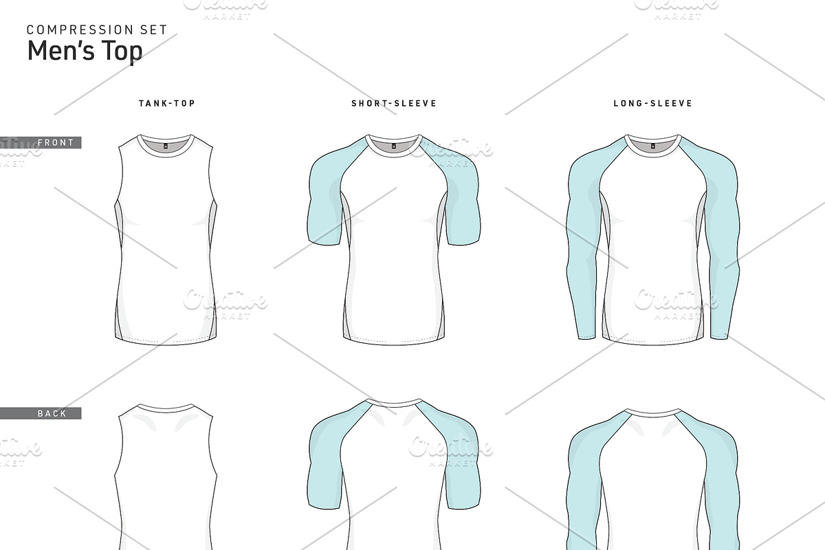 Men's Compression Vector Template, a Bottom Mockup by Supah Shop (Photo 2 of 5)