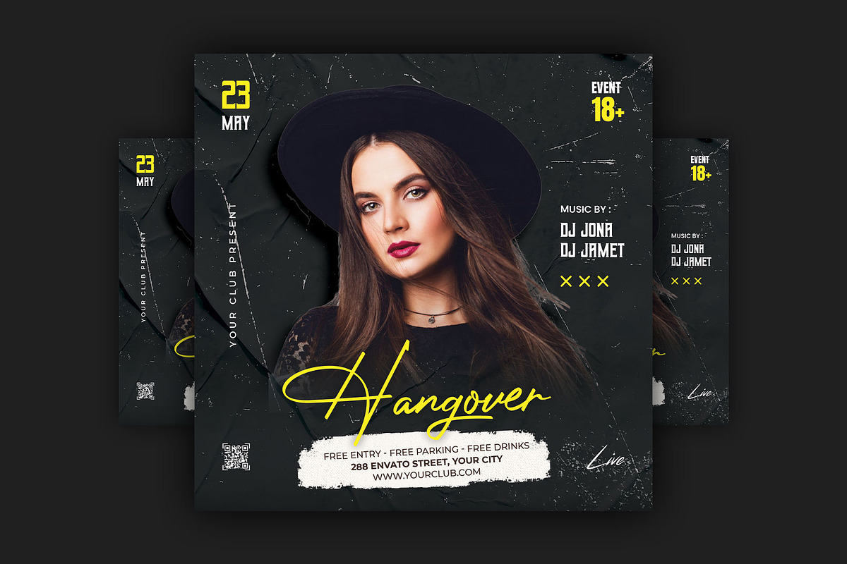 DJ Party Flyer, a Flyer Template by CocoDesign (Photo 1 of 2)