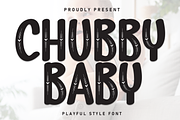 Chubby Baby | Script Font, a Script Font by Scratchones (Thumbnail 1 of 8)
