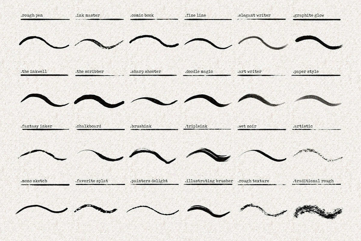 59 Easy Ink Brushes For Procreate, a Brush Add-On by Easy Procreate (Photo 7 of 8)