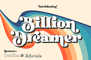 Billion Dreamer Retro Bold Font, a Serif Font by Haksen (Thumbnail 1 of 9)