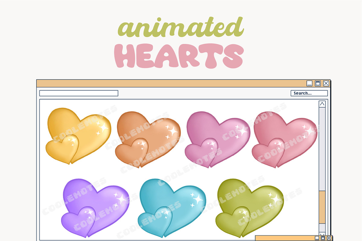 Animated Hearts Gif Twitch Discord, a Background Graphic by ArtPrintBabe (Photo 1 of 4)