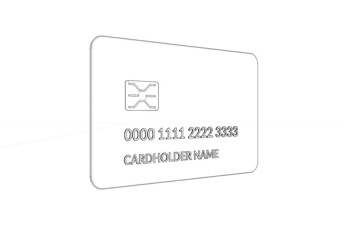 Gold bank credit card 3d model, an Object 3D Model by Art's and patterns (Photo 6 of 6)