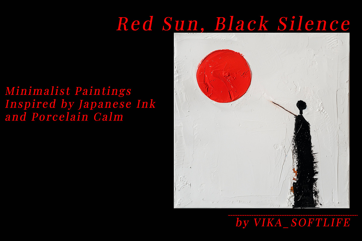 Red Sun, Black Silence, a Decorative Illustration by Vika_Softlife (Photo 1 of 4)