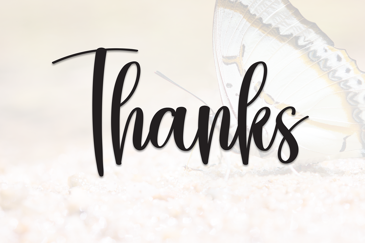 Butterflies | Script Font, a Handwritten Font by Scratchones (Photo 9 of 9)