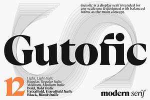 Gutofic - Modern Serif