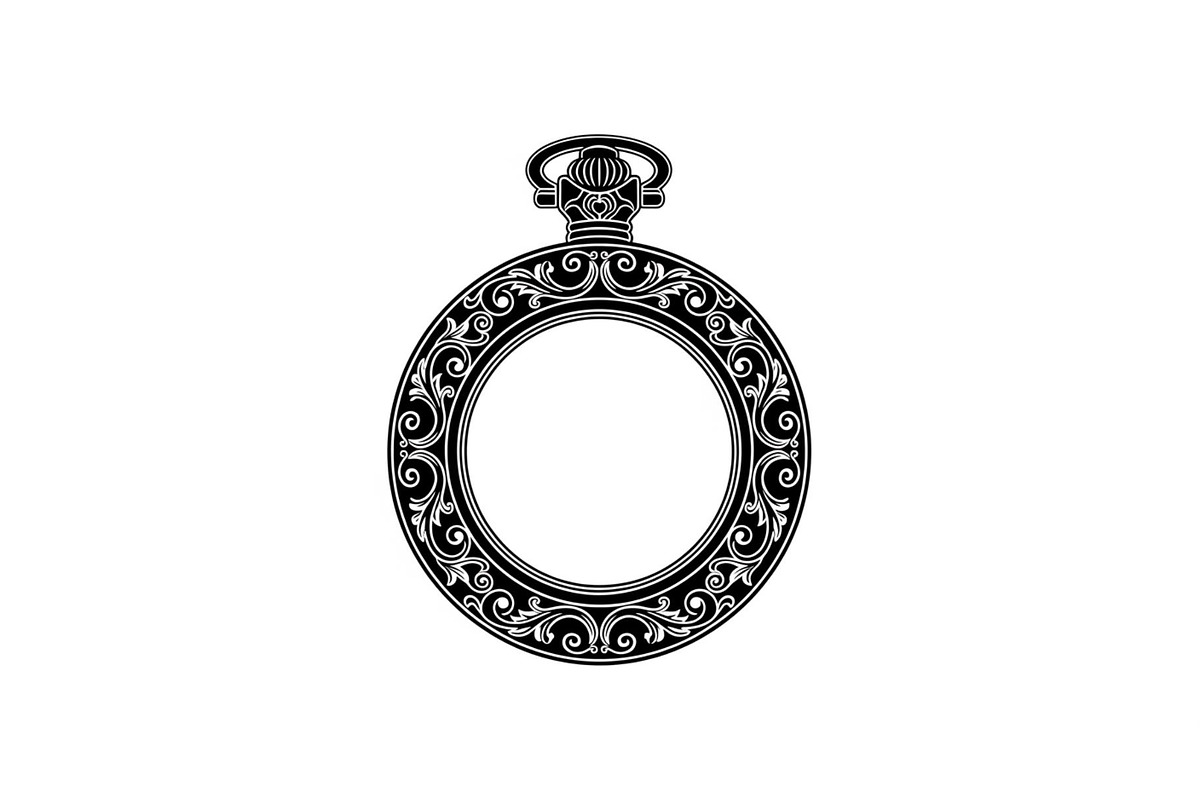 Vintage Pocket Watch SVG Bundle, an Illustration by yasushie (Photo 18 of 31)