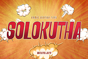 SOLOKUTHA - Cool Comic Font, a Sans Serif Font by Modestype Studio (Thumbnail 1 of 11)