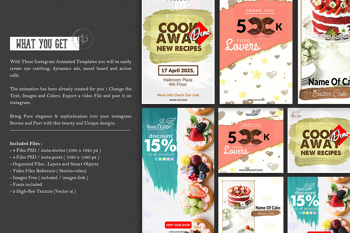 BUSINESS_Animated Instagram Packs I, a Templates & Theme by dePanda (Photo 2 of 5)