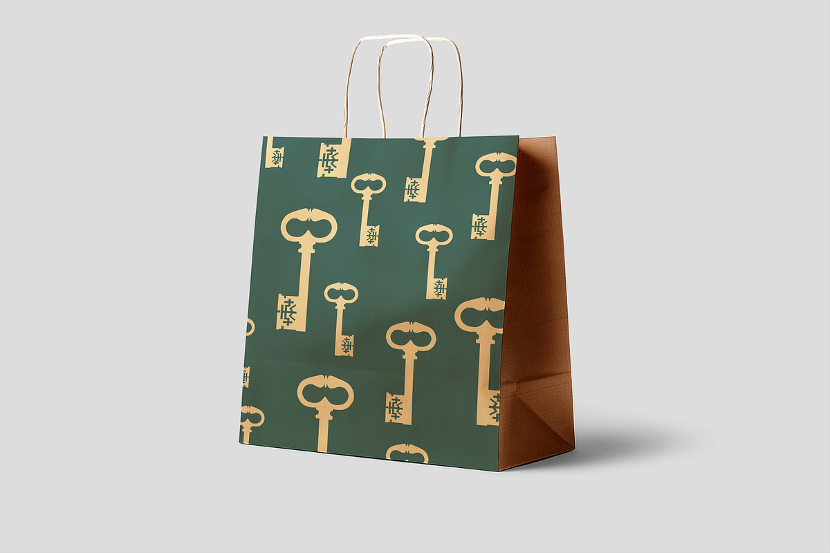 Seamless pattern old keys, a Pattern Graphic by Viktorijareut (Photo 3 of 4)