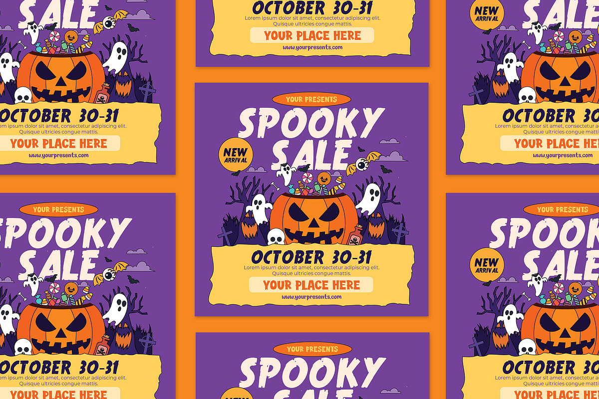 Halloween Sale Flyer, a Flyer Template by Creativestoree (Photo 2 of 5)