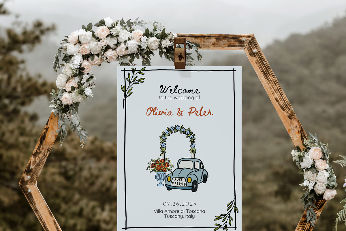 Italian Wedding Clipart, an Illustration by OZartRoom (Photo 8 of 14)
