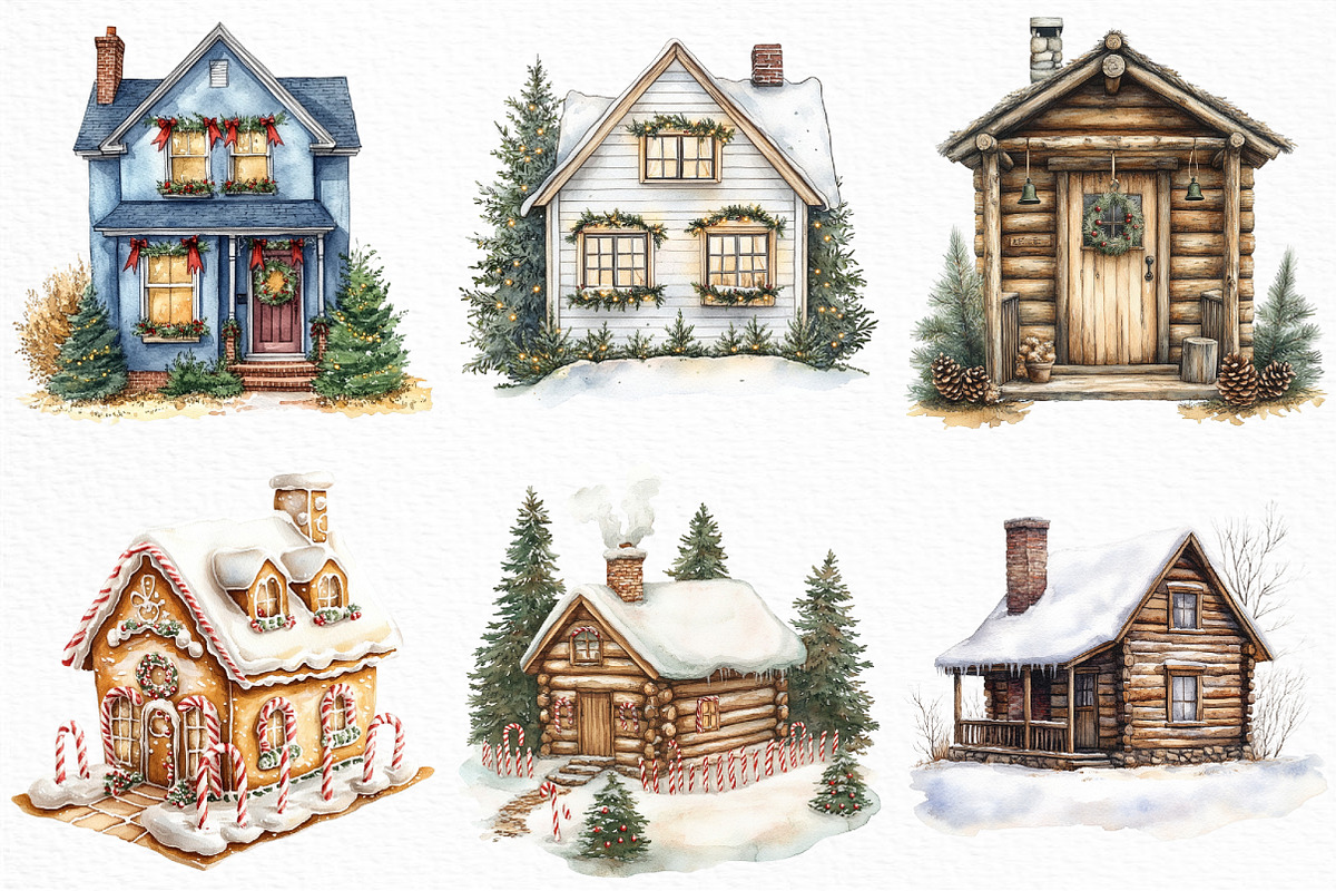 Christmas Home Clipart Bundle, an Illustration by Craft Nest (Photo 2 of 6)
