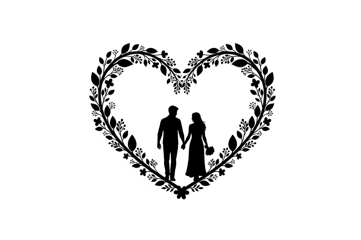 Couple Love in Nature Design, a Graphic by Designer_Momina (Photo 4 of 13)