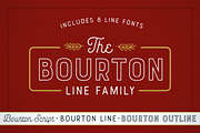 Bourton Line Family *60% OFF*, a Sans Serif Font by Kimmy Design (Thumbnail 1 of 5)