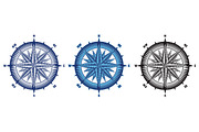 Steering wheel , Anchor, Wind rose, an Object Graphic by Bakhtiozin art graphic (Thumbnail 4 of 4)