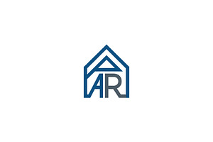 Modern AR Real Estate Logo, a Branding & Logo Template by Vectorium Studio