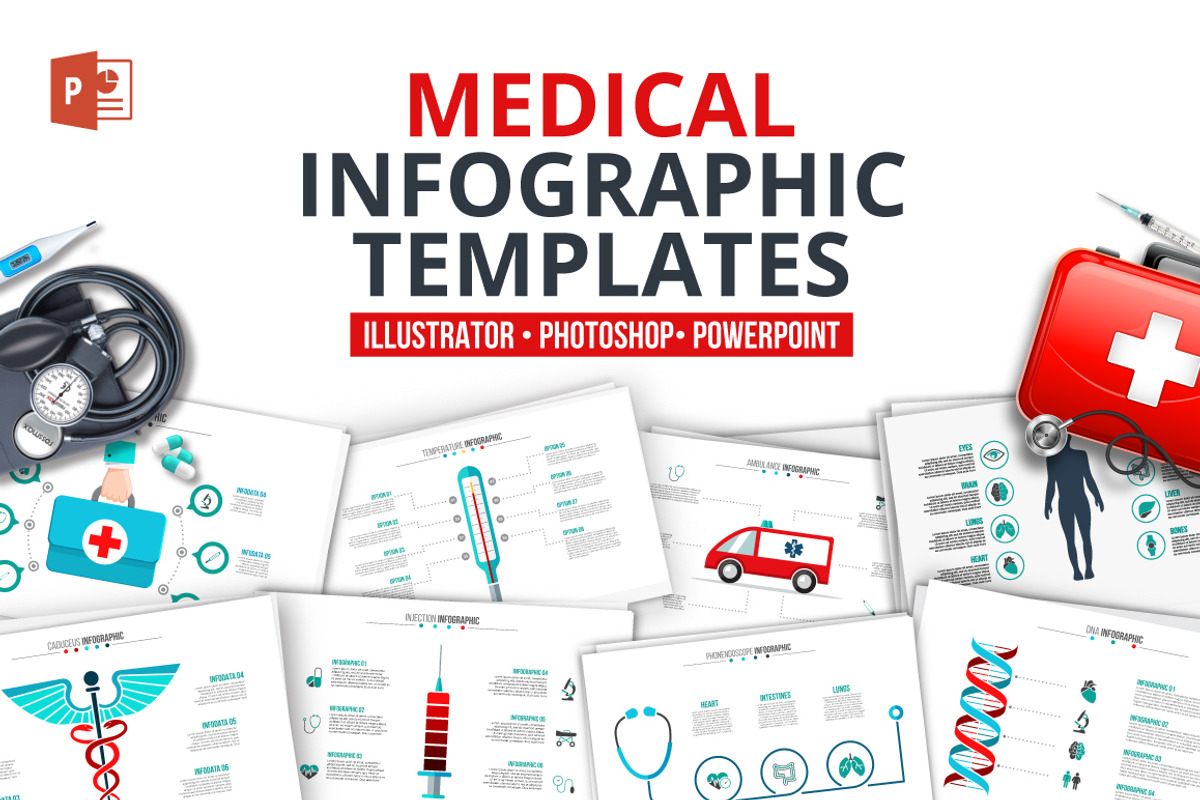 Medical infographics, a Presentation Template by Abert (Photo 1 of 4)