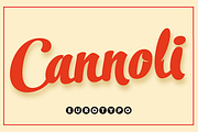 Cannoli, a Script Font by Eurotypo (Thumbnail 1 of 7)