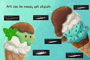 Messy Mint iBox Procreate Brushes, a Brushes & More by ProcreateiBox (Thumbnail 4 of 9)