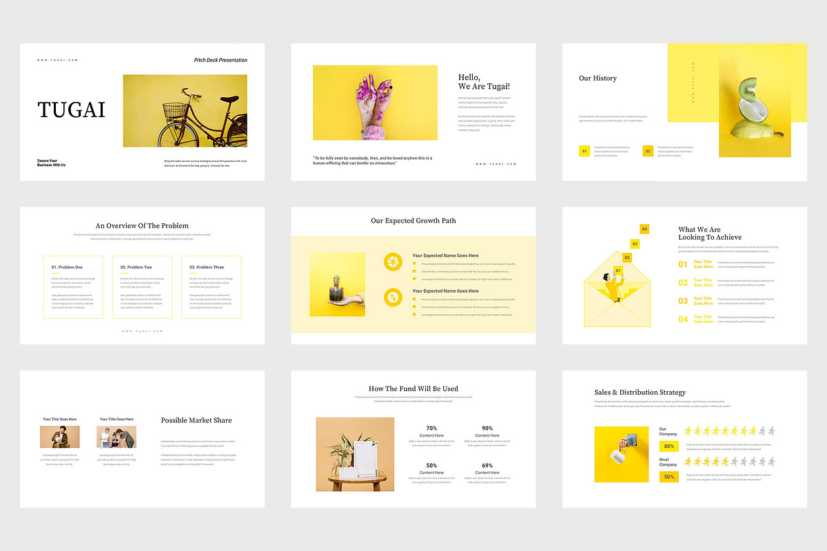 Tugai : Pitch Deck Powerpoint, a Presentation Template by Punkl Camp (Photo 2 of 9)