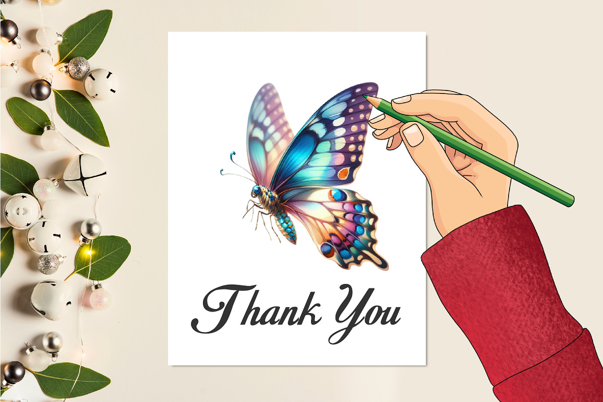 Watercolor Beautiful Butterfly PNG, an Illustration by CraftArtStudio (Photo 5 of 5)