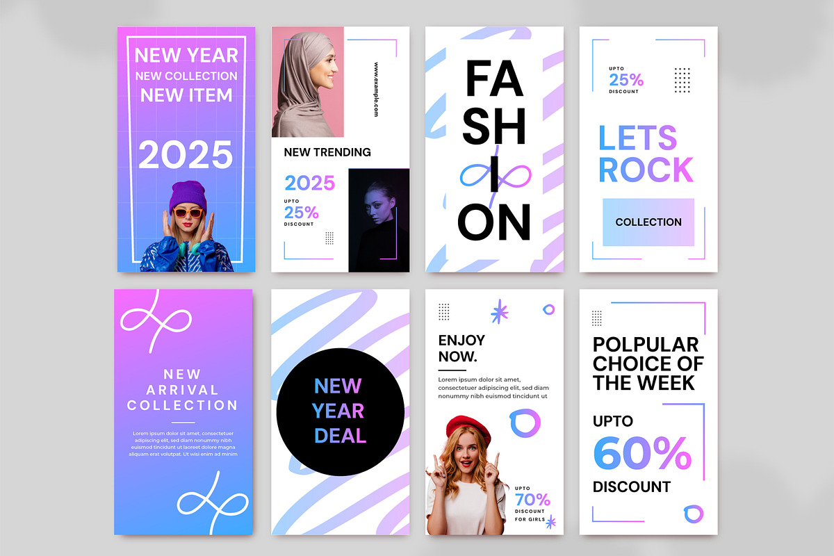 Fashion Story Templates, an UI Kit Template by CreativeShaper (Photo 2 of 2)