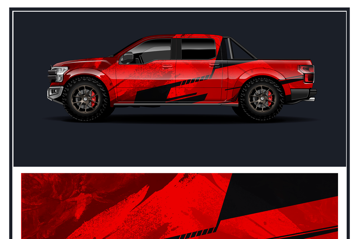Dynamic Race Car Graphics Set, a Texture Illustration by CarWrap design (Photo 1 of 3)