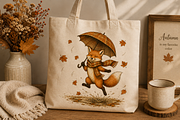 Vintage Fall Autumn Animals Clipart, an Object Graphic by Daisy Design (Thumbnail 7 of 14)